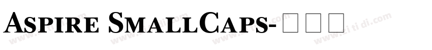 Aspire SmallCaps字体转换